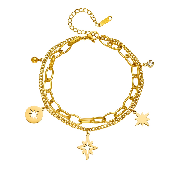 Charm Bracelet - 18k Gold Plated
