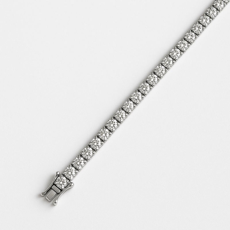 925 Silver Double Row Tennis Bracelet