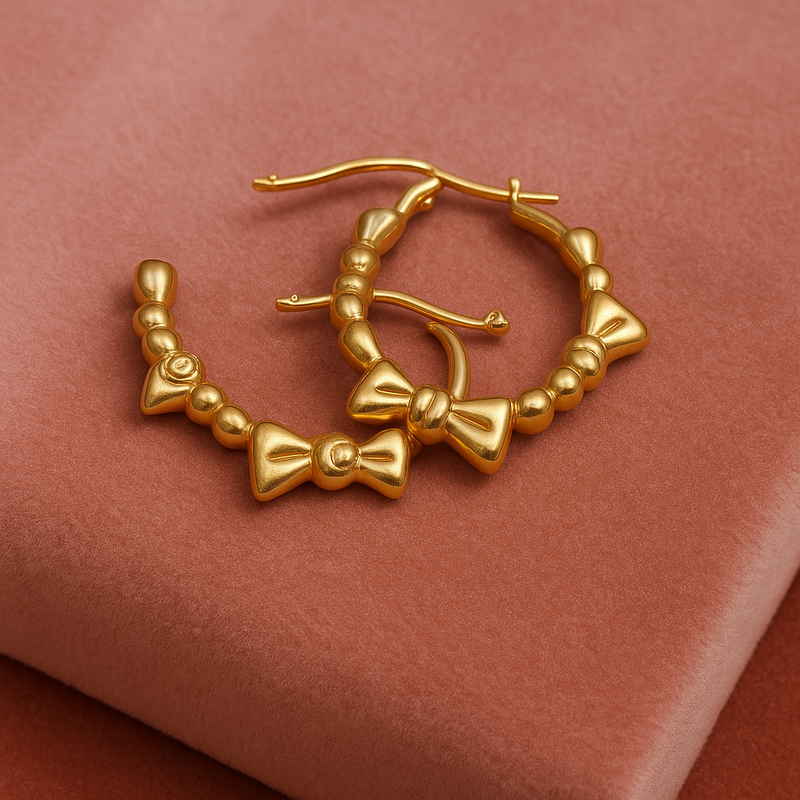 French Vintage Earring - 18k Gold Plated