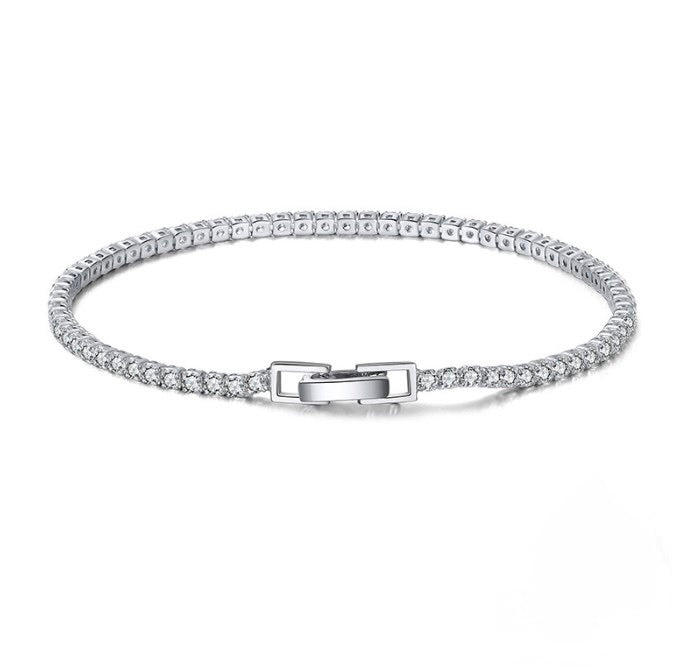 Zirconia Studded 925 Silver Bracelet