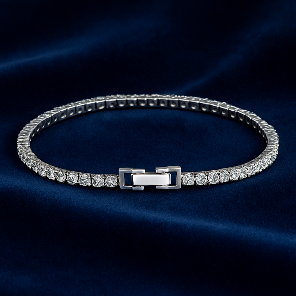 Zirconia Studded 925 Silver Bracelet